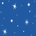 Weisse Sterne auf blau - animiert